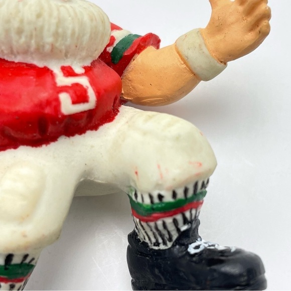 Vintage Football Santa Christmas Tree Ornament - Picture 11 of 12